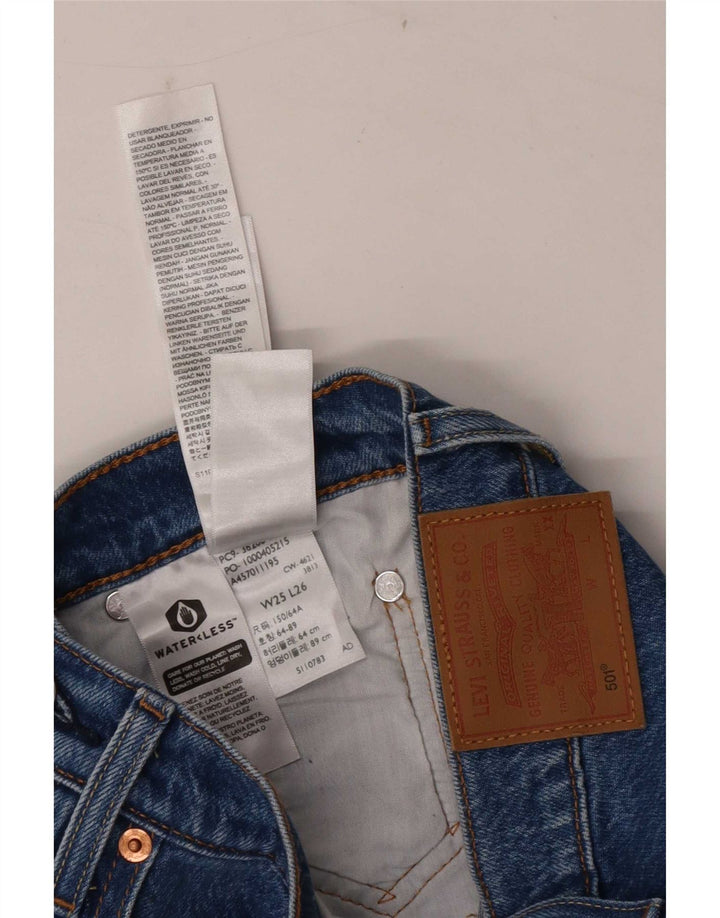 Jeans dritti Levi's 501 da donna W25 L26 cotone blu