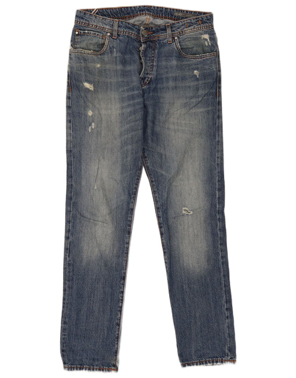 Jeans slim regolari da uomo Liu Jo W34 L32 in cotone blu