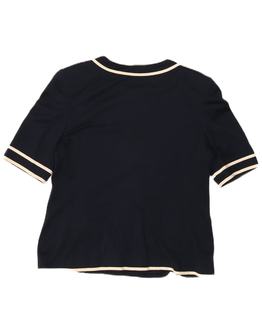 LUISA SPAGNOLI Giacca Blazer a Maniche Corte da Donna IT 44 Medio Blu Navy