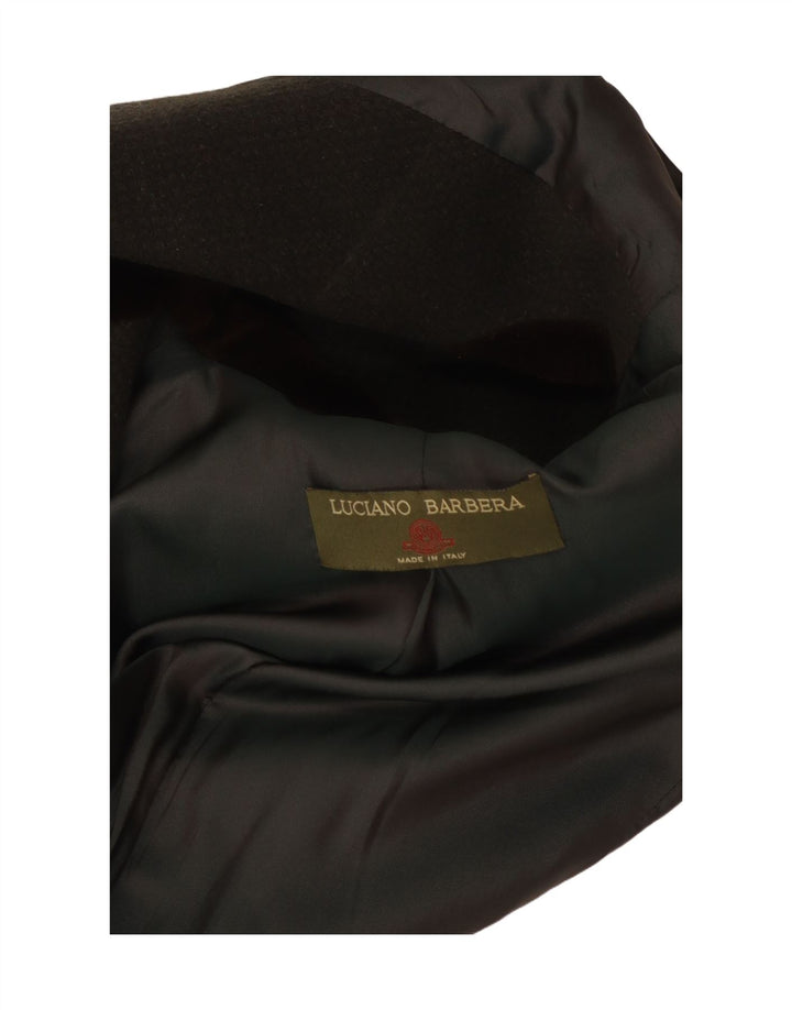 Giacca Blazer a 4 Bottoni da Donna Luciano Barbera IT 44 Angora Verde Medio