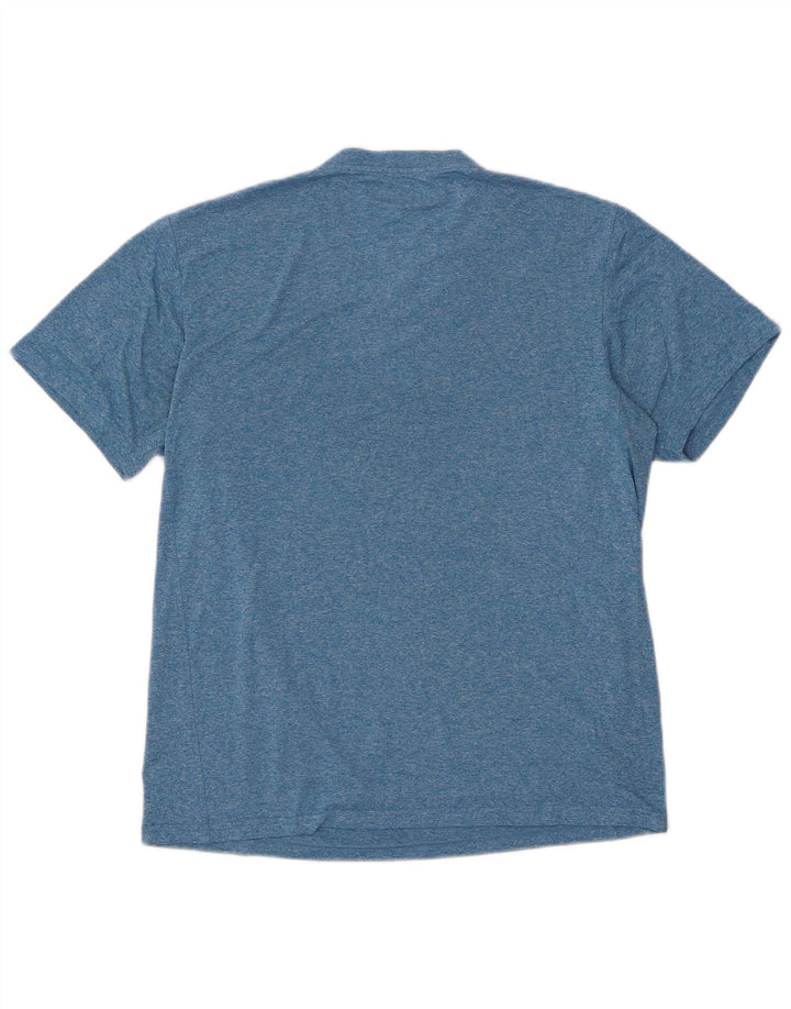 T-shirt da uomo EDDIE BAUER Top in poliestere chiazzato blu medio