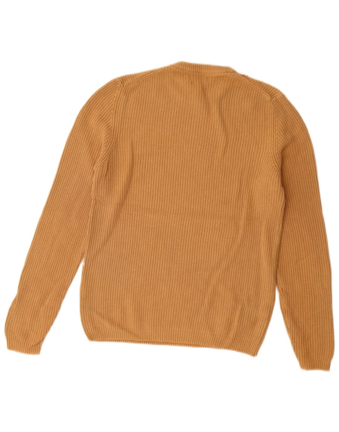 Maglione maglione girocollo da uomo Zara in cotone beige medio