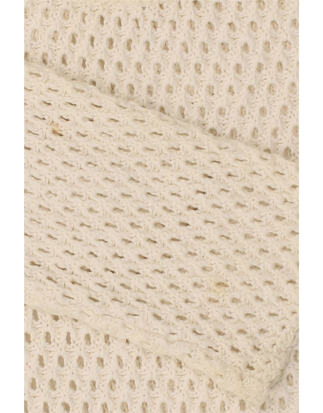 ZERO Womens See Through Crew Neck Jumper Sweater IT 42 Medium White Vintage Zero and Second-Hand Zero from Messina Hembry 