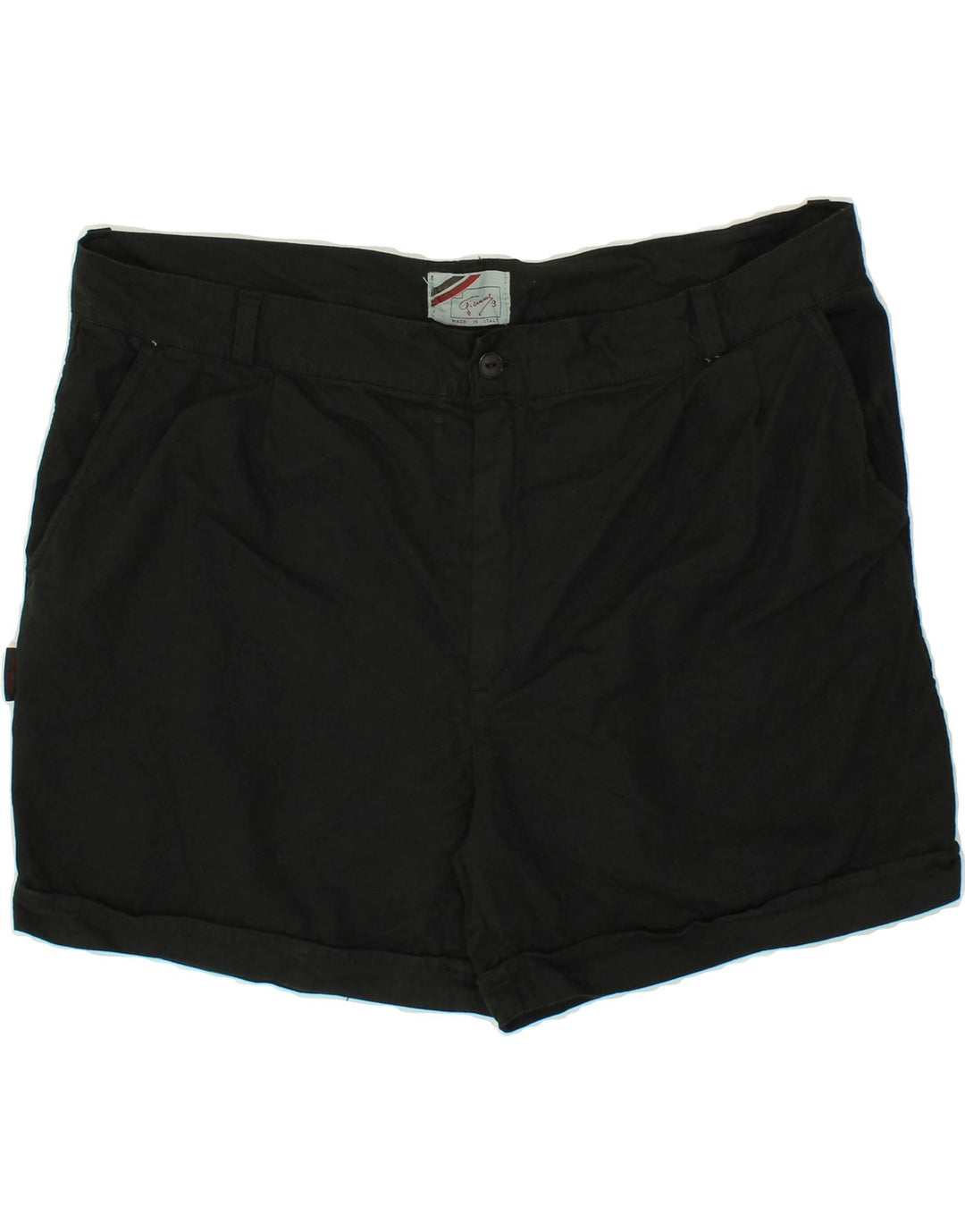 VINTAGE Womens Chino Shorts W38 XL Black Cotton Vintage Vintage and Second-Hand Vintage from Messina Hembry 
