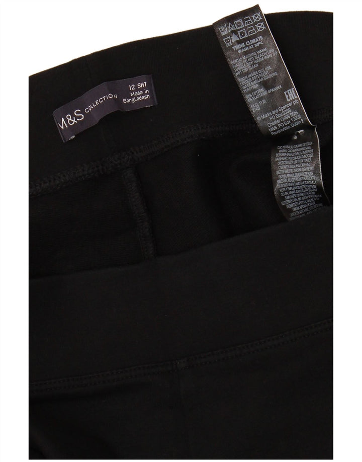 Leggings da donna Marks & Spencer UK 12 cotone nero medio