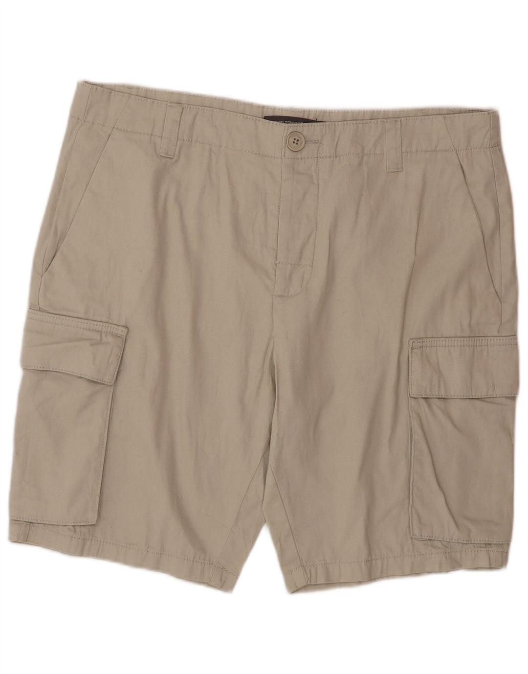 Pantaloncini cargo da uomo French Connection grandi W36 in cotone beige