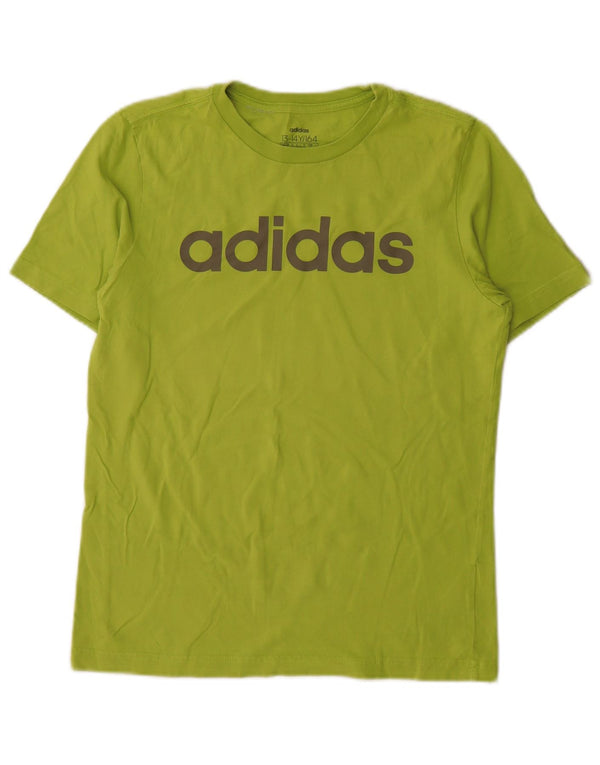 T-shirt grafica Adidas da bambino 13-14 anni in cotone verde