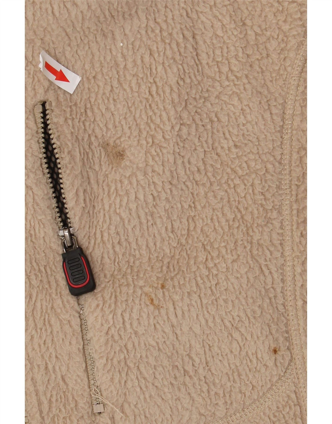 Giacca in pile da uomo FILA UK 40 Large Beige Colourblock Poliestere