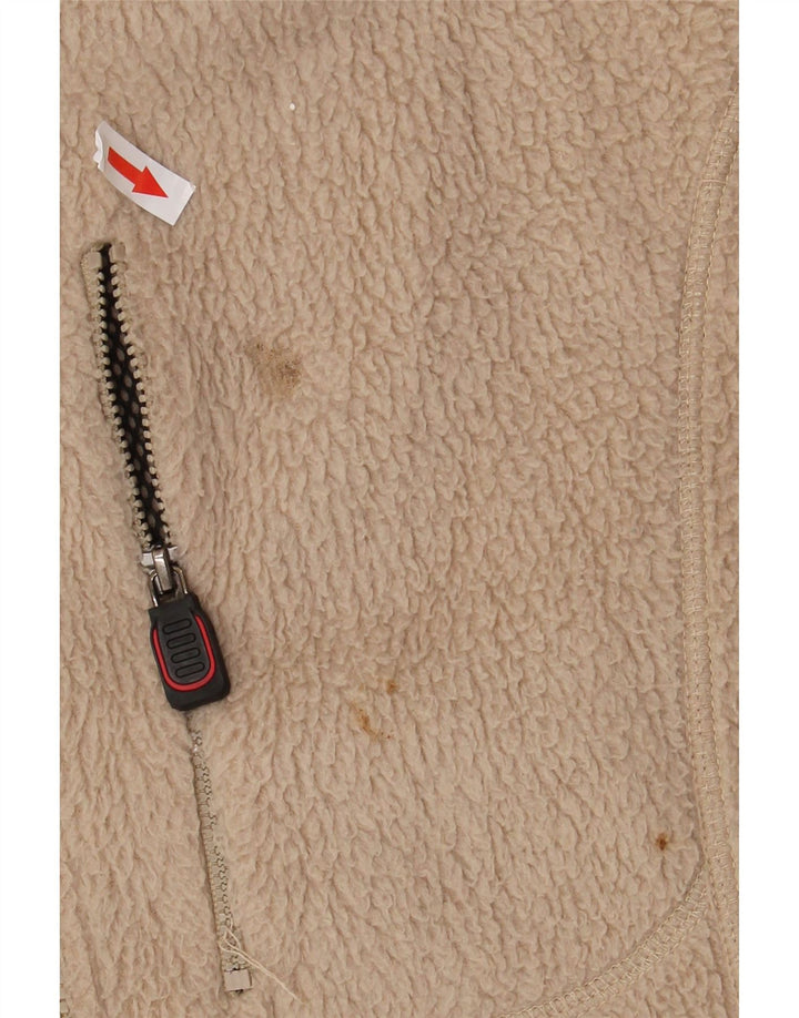 Giacca in pile da uomo FILA UK 40 Large Beige Colourblock Poliestere