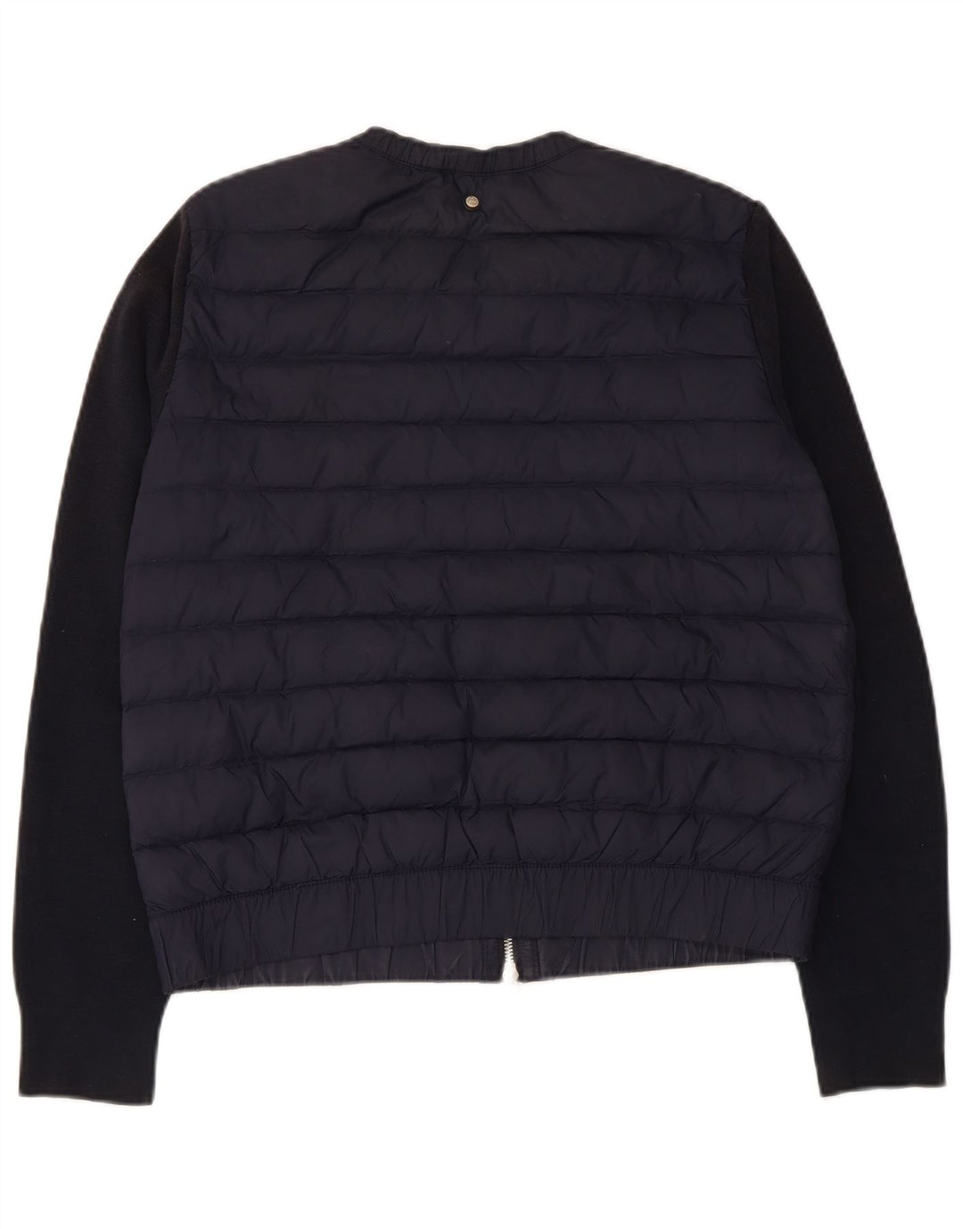 Giacca imbottita da donna Massimo Dutti UK 14 nylon medio blu navy