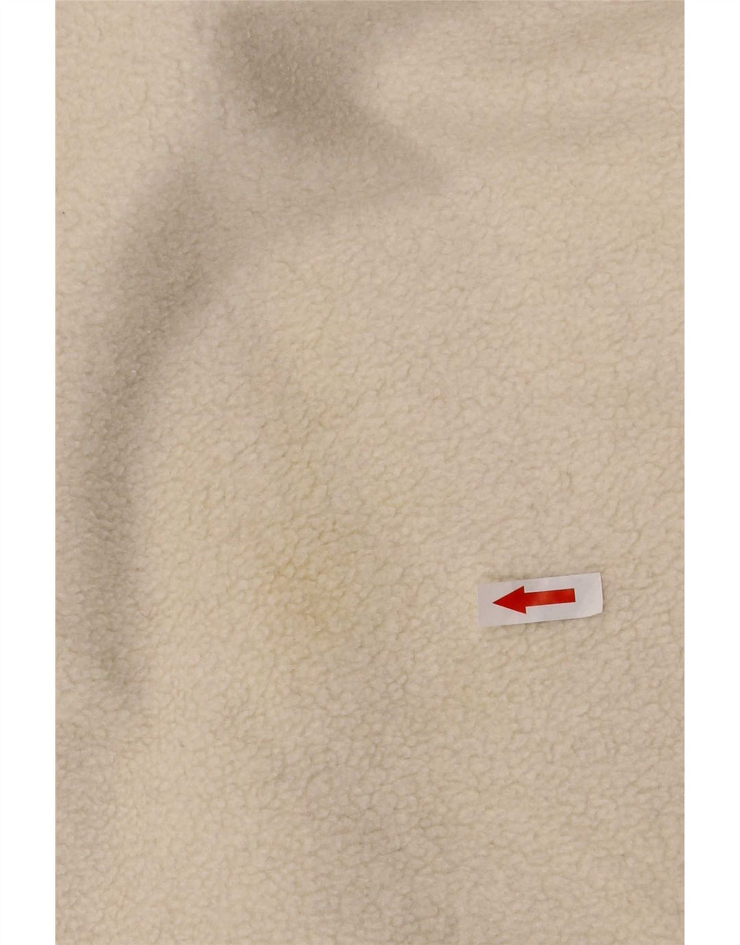 Maglione in pile da uomo Silvy con collo a bottoni, grande poliestere Fair Isle bianco sporco