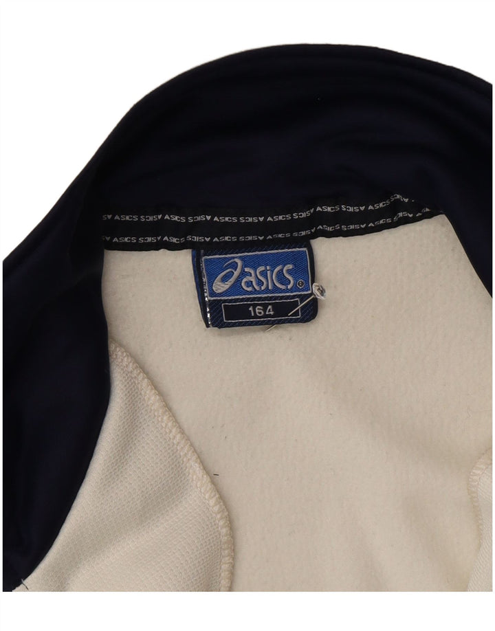 Giacca da tuta da ragazzo Asics 13-14 anni Colorblock bianco