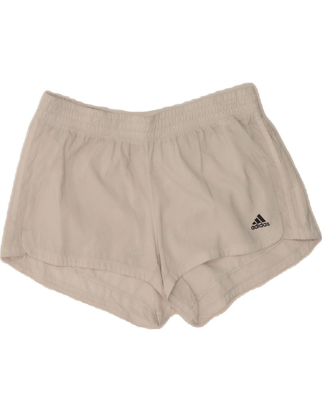 ADIDAS Womens Sport Shorts UK 16/18 Large White Polyester Vintage Adidas and Second-Hand Adidas from Messina Hembry 