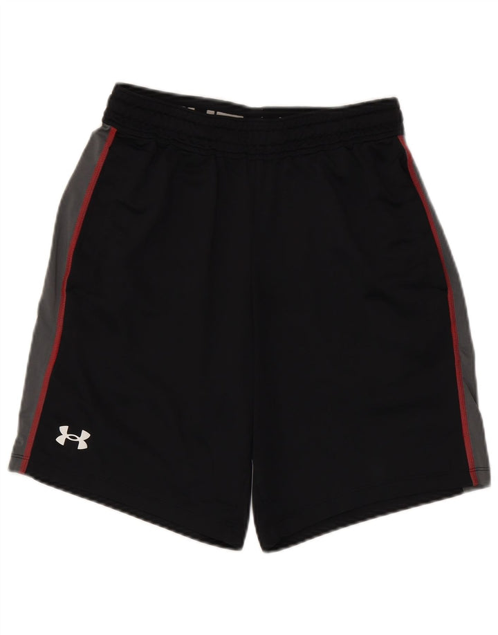 Pantaloncini sportivi da uomo UNDER ARMOUR Small neri in poliestere color block