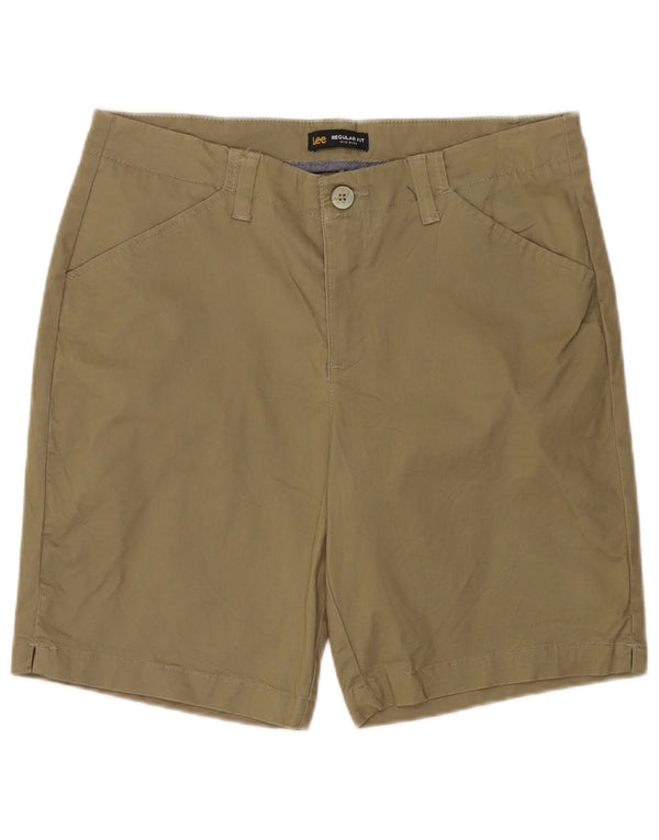 Pantaloncini chino da donna a vita media Lee US 12 Large W34 cotone verde