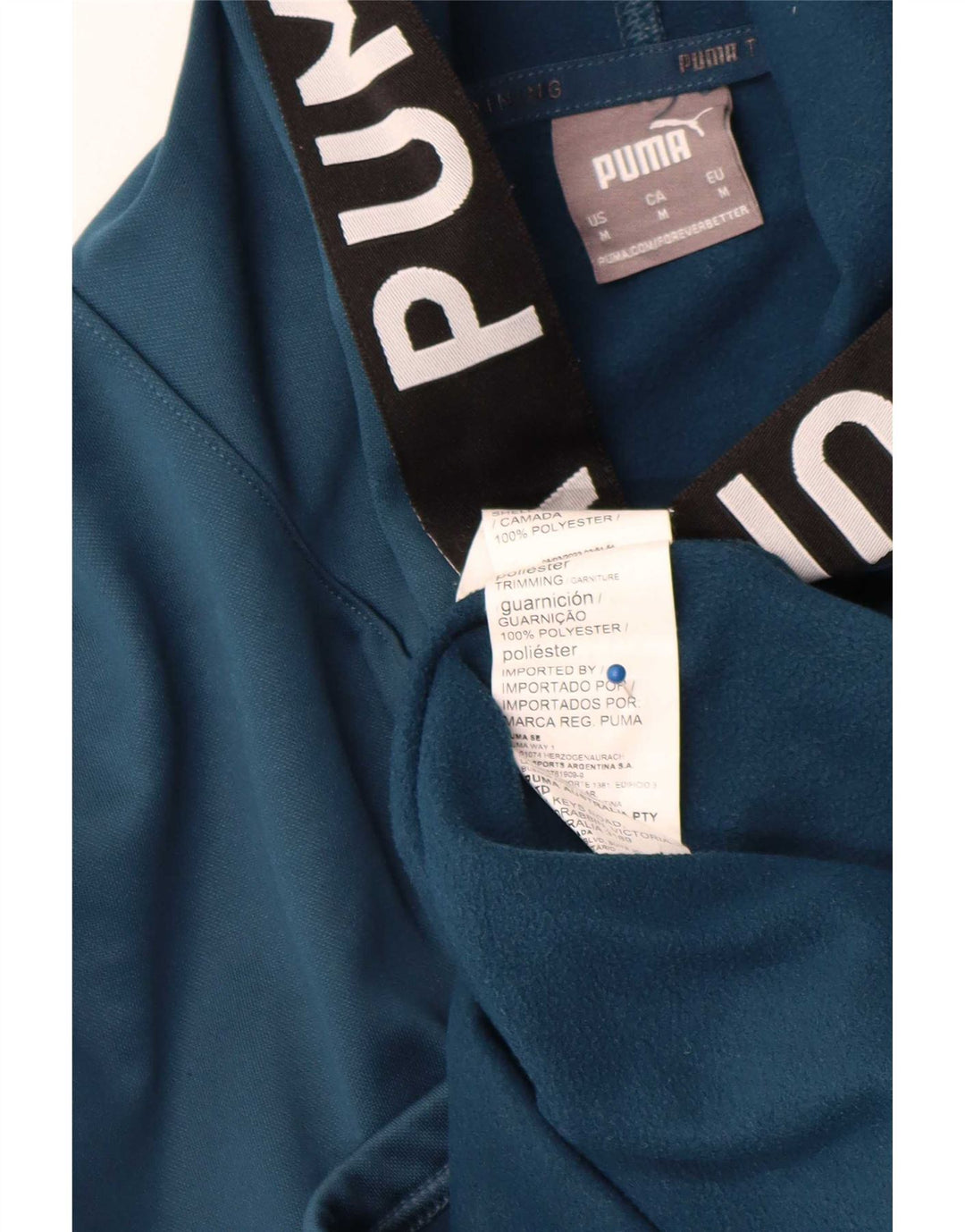 Felpa con cappuccio grafica da uomo Puma, poliestere color block medio blu navy