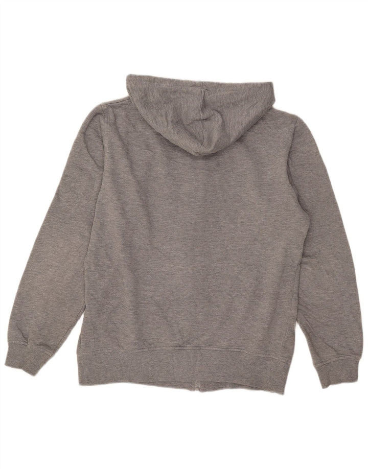 Maglione con cappuccio e zip grafica da uomo Fila piccolo in poliestere chiazzato grigio