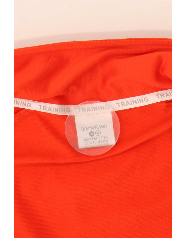 Giacca da tuta da uomo vintage IT 48 Poliestere color block arancione medio
