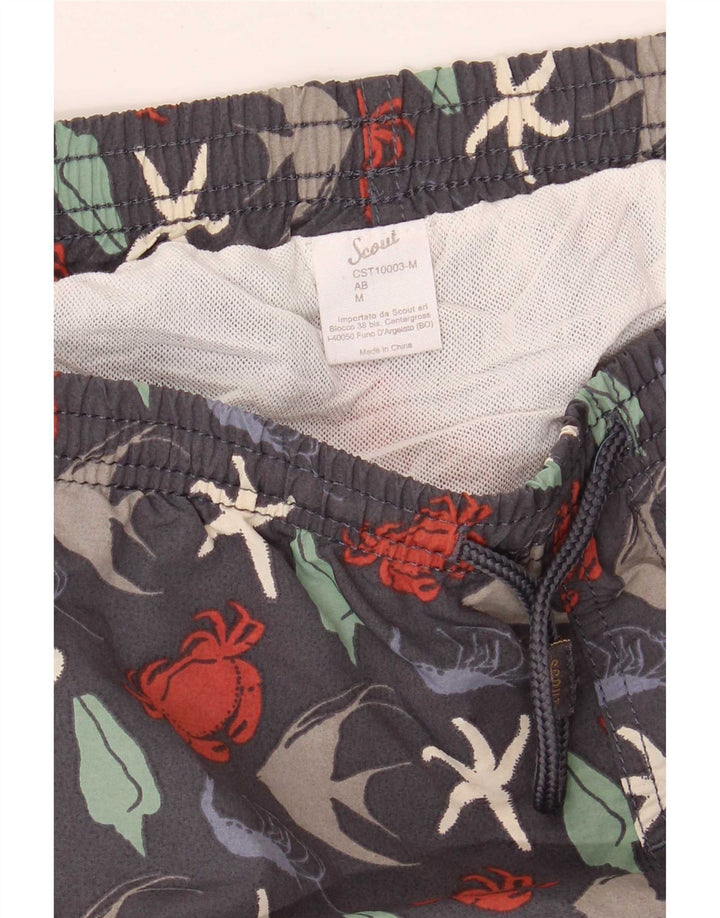 Pantaloncini da bagno da uomo con motivo astratto Scout, medio, blu navy, in poliammide