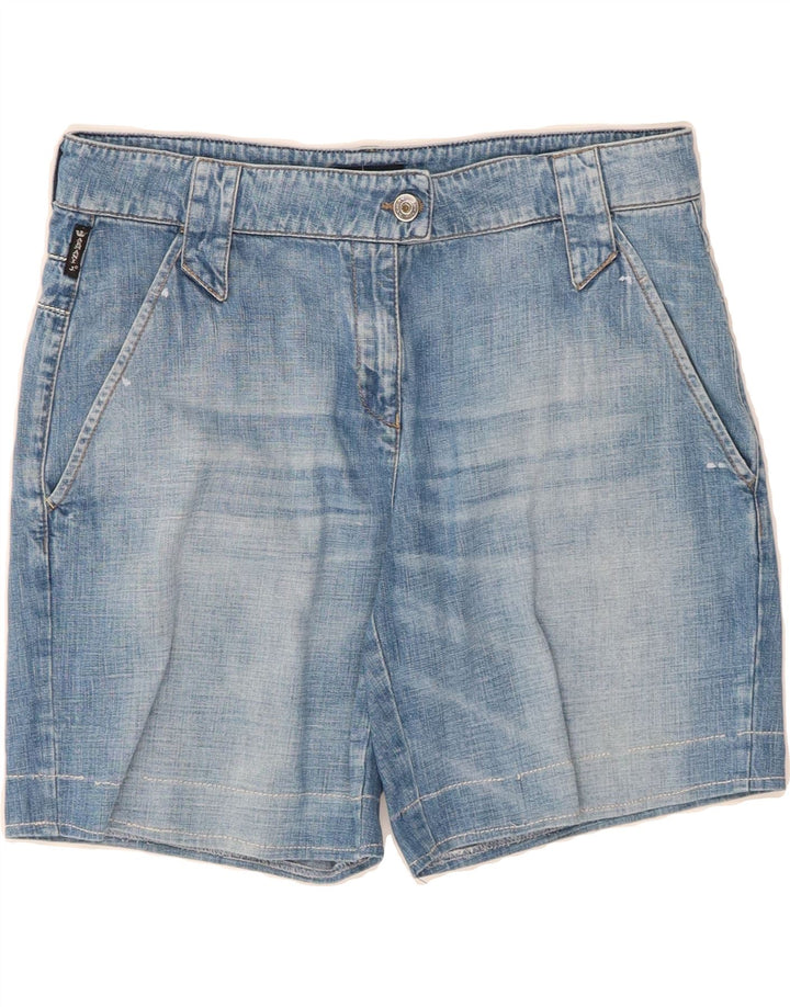 ARMANI Womens Denim Shorts IT 44 Medium W30 Blue Vintage Armani and Second-Hand Armani from Messina Hembry 