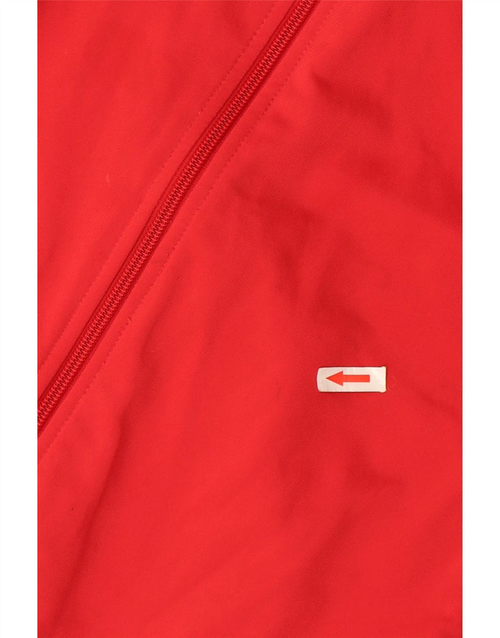 Giacca da ginnastica da uomo Puma Small in poliestere color block rosso