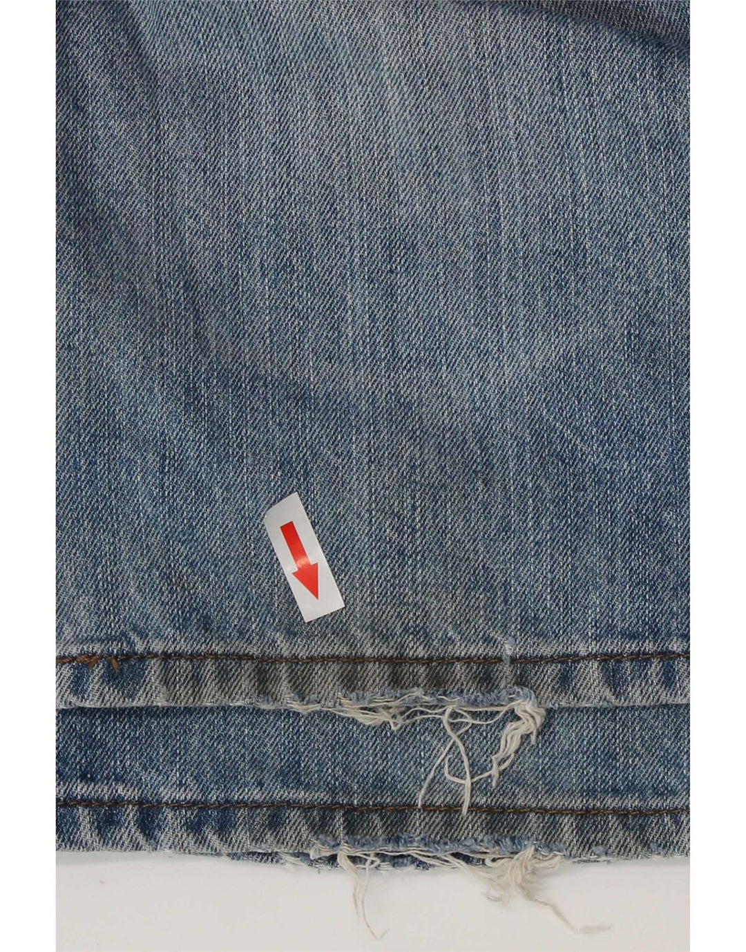 Jeans dritti regolari invecchiati Marks & Spencer da uomo W36 L31 cotone blu