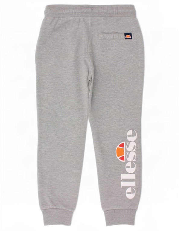 Pantaloni da tuta con grafica Ellesse da ragazzo, pantaloni da jogging, 5-6 anni, cotone grigio