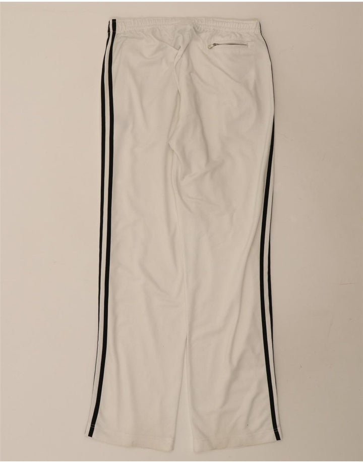Pantaloni da tuta da uomo Adidas UK 38/40 Poliestere bianco medio