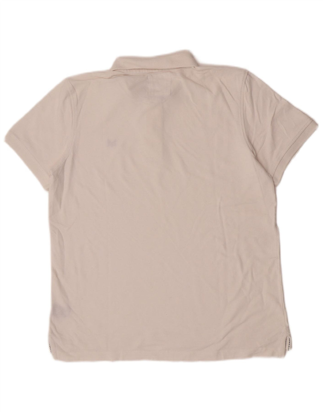 Crew Clothing Polo da uomo grande in cotone bianco