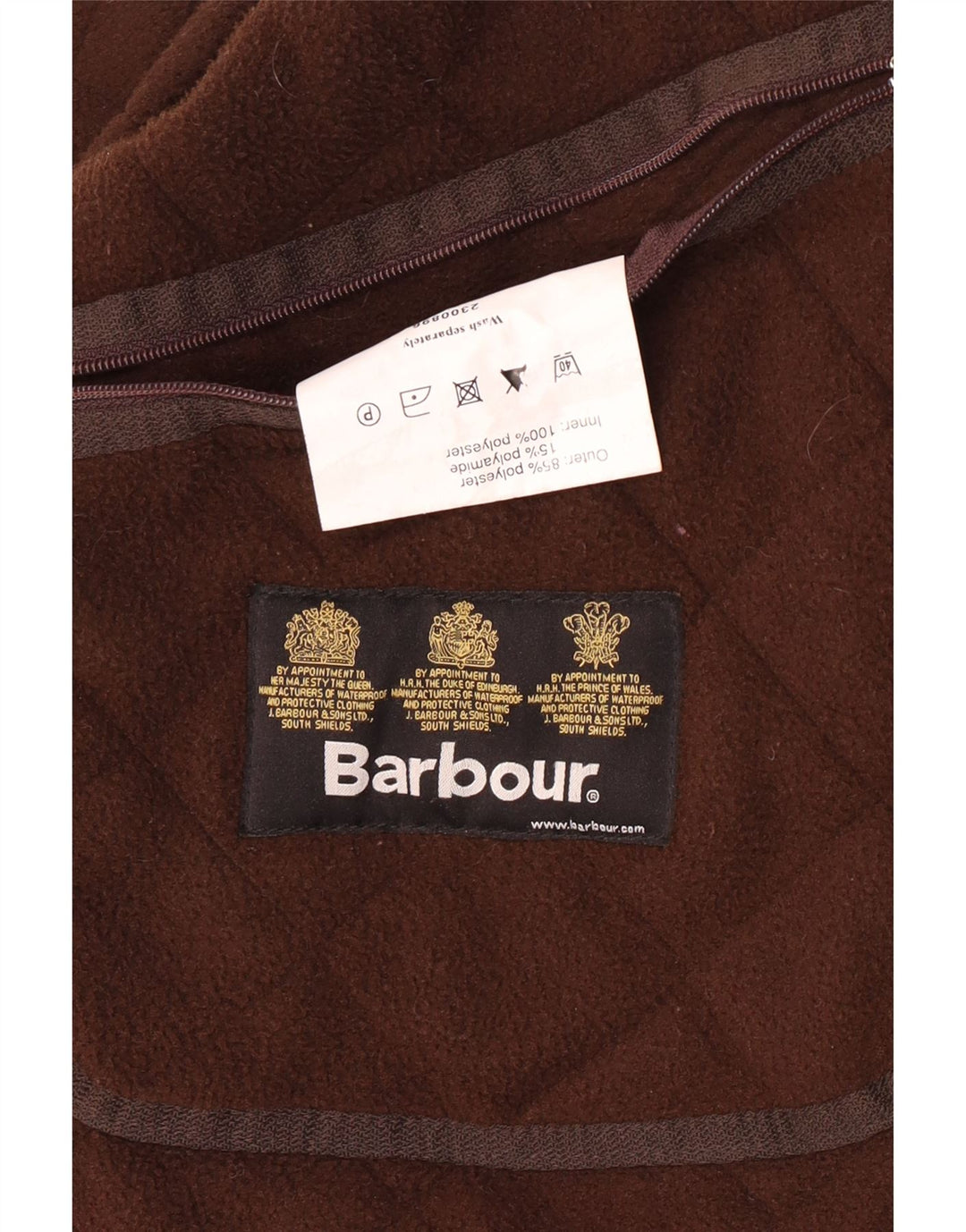Giacca trapuntata da uomo Barbour UK 44 2XL Poliestere marrone