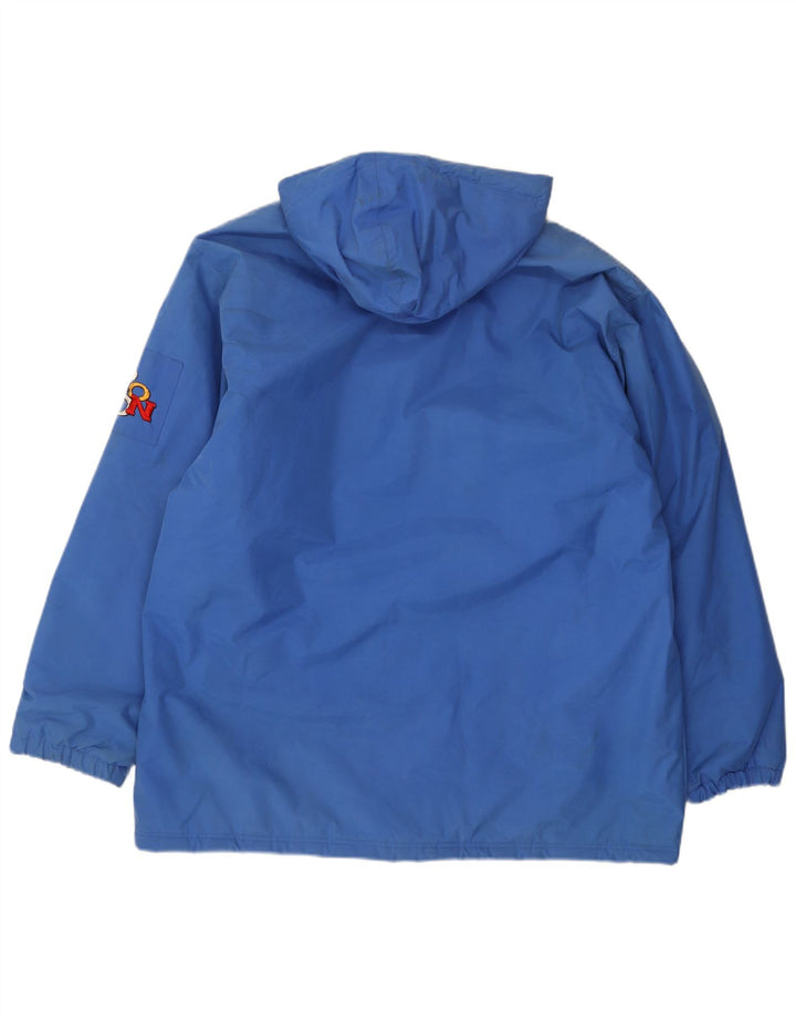 Giacca a vento Reebok da uomo con vestibilità ampia con cappuccio UK 38 blu medio poliammide