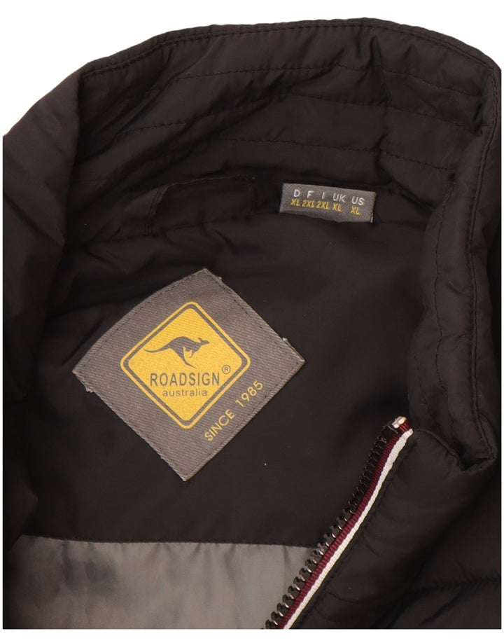Gilet imbottito da uomo Roadsign UK 42 XL poliestere nero