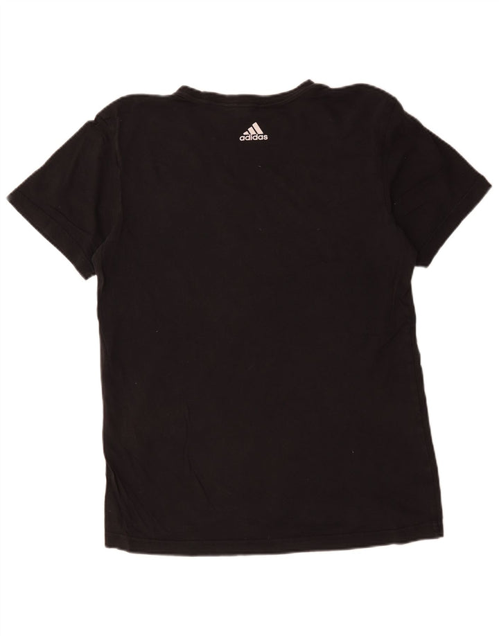 T-shirt grafica da uomo Adidas Top media nera