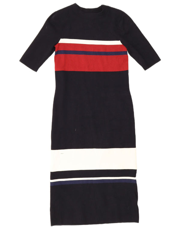 Abito maglione a maniche corte da donna Hobbs UK 8 Small Blu Navy Colourblock