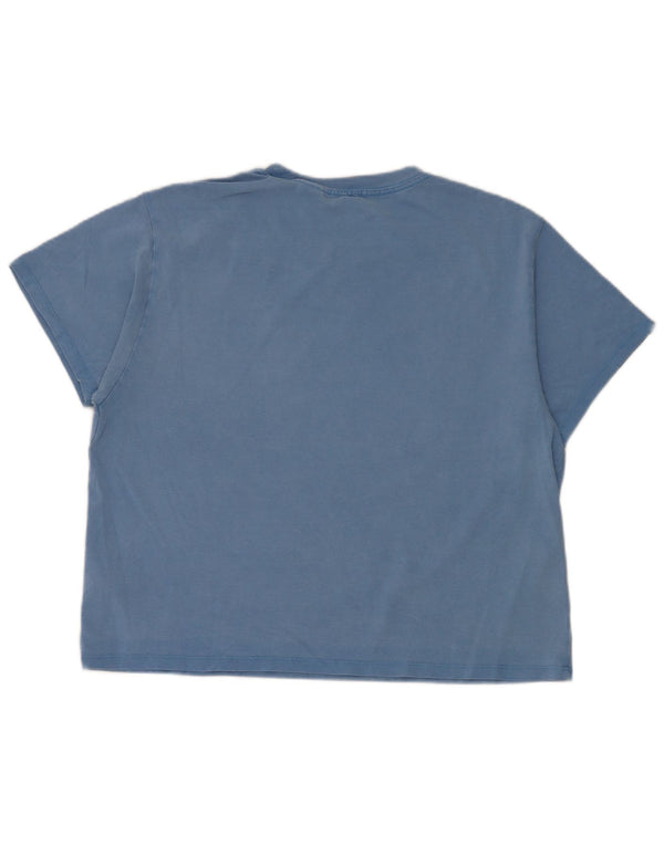 T-shirt grafica da donna Levi's Top UK 14 cotone blu medio