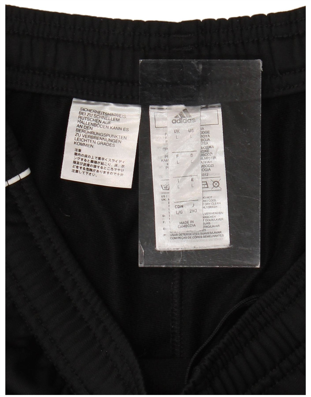 Pantaloni da tuta da uomo ADIDAS Joggers grandi neri in poliestere