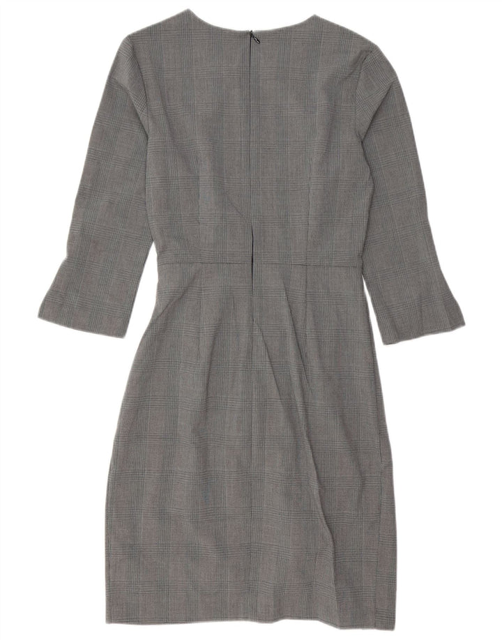 Abito tubino Zara da donna con maniche a 3/4 UK 10 piccolo poliestere pied de poule grigio