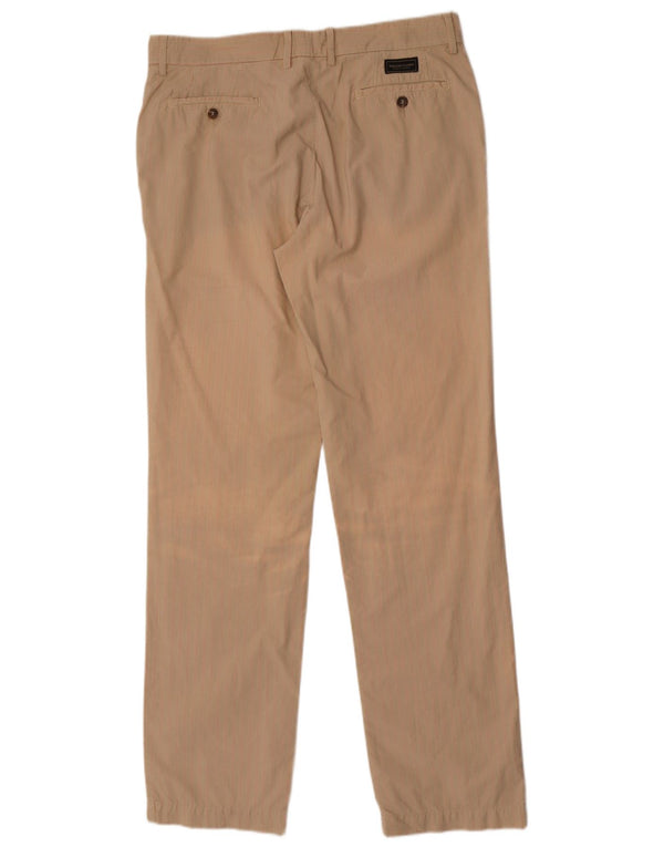 Pantaloni chino da uomo Marlboro Classics IT 52 XL W36 L35 Beige a righe
