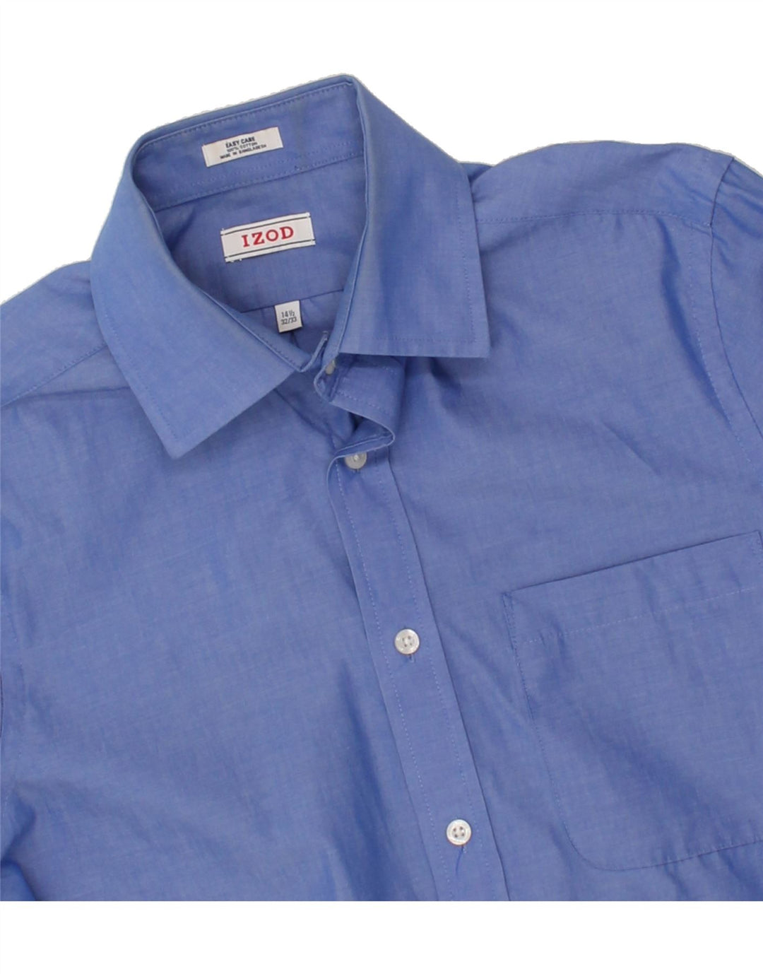 IZOD Mens Shirt Size 14 1/2 Small Blue Cotton Vintage Izod and Second-Hand Izod from Messina Hembry 