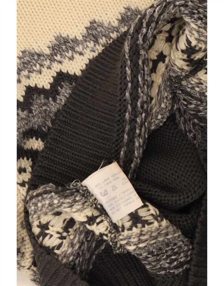 Maglione maglione girocollo da uomo Silvy IT 48 Fair Isle medio multicolore