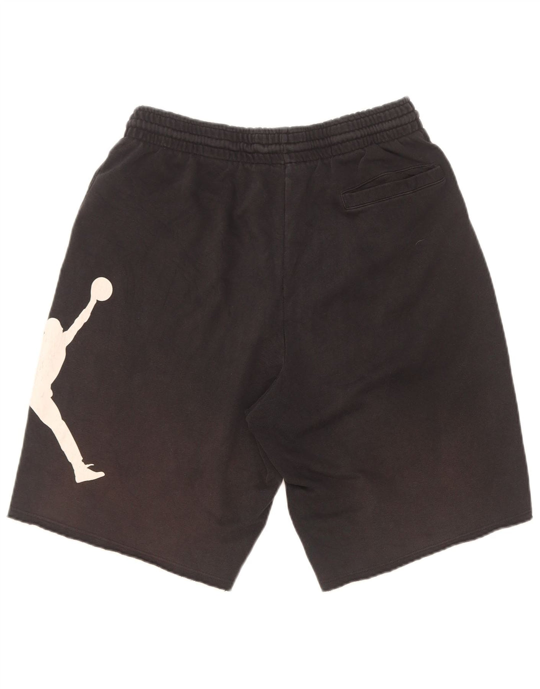Pantaloncini sportivi grafici da uomo Jordan in cotone nero medio