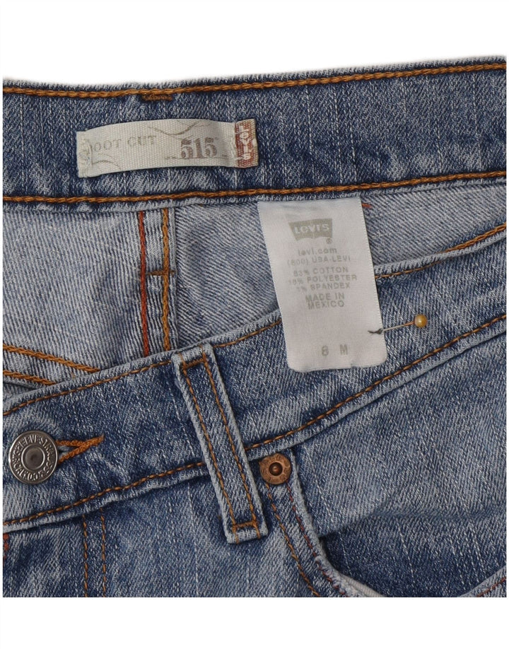 Levi's Donna 515 Bootcut Jeans US 8 Medio W32 L31 Cotone Blu
