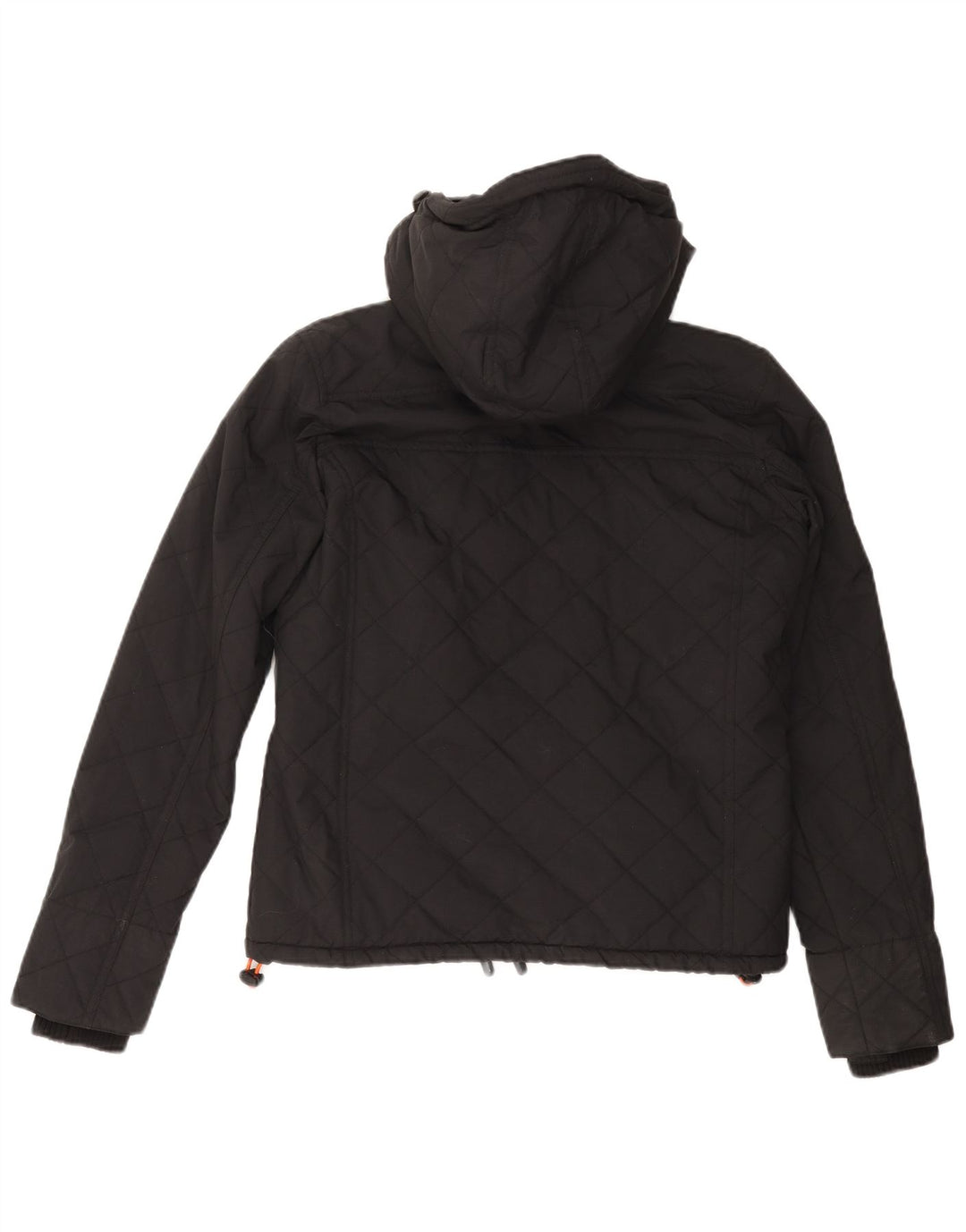 Giacca a vento da donna con cappuccio SUPERDRY UK 14 media nera