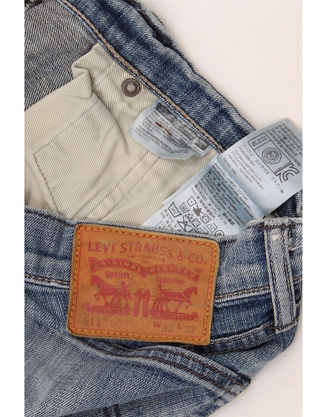 LEVI'S Jeans da uomo 511 slim W32 L32 cotone blu