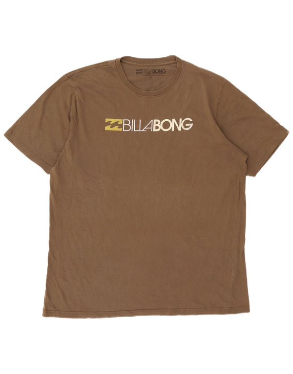 Maglietta grafica da uomo Billabong Top 2XL in cotone marrone