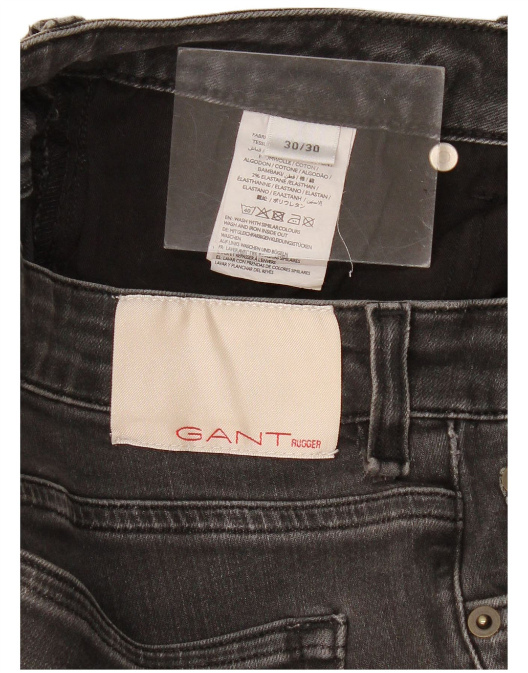 Jeans skinny da donna Gant W30 L30 cotone grigio