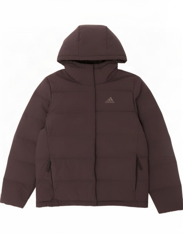 Giacca imbottita con cappuccio da donna Adidas UK 4/6 XS poliestere nero