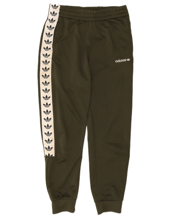 Adidas Pantaloni da tuta grafica da uomo Joggers Medium Khaki Colourblock