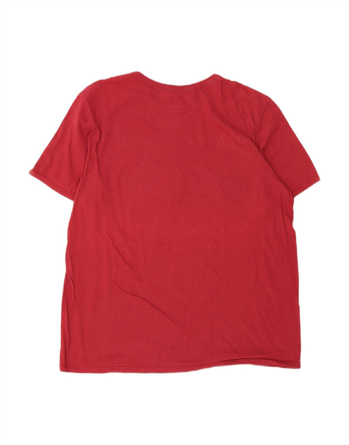 NIKE Mens Graphic T-Shirt Top XL Burgundy