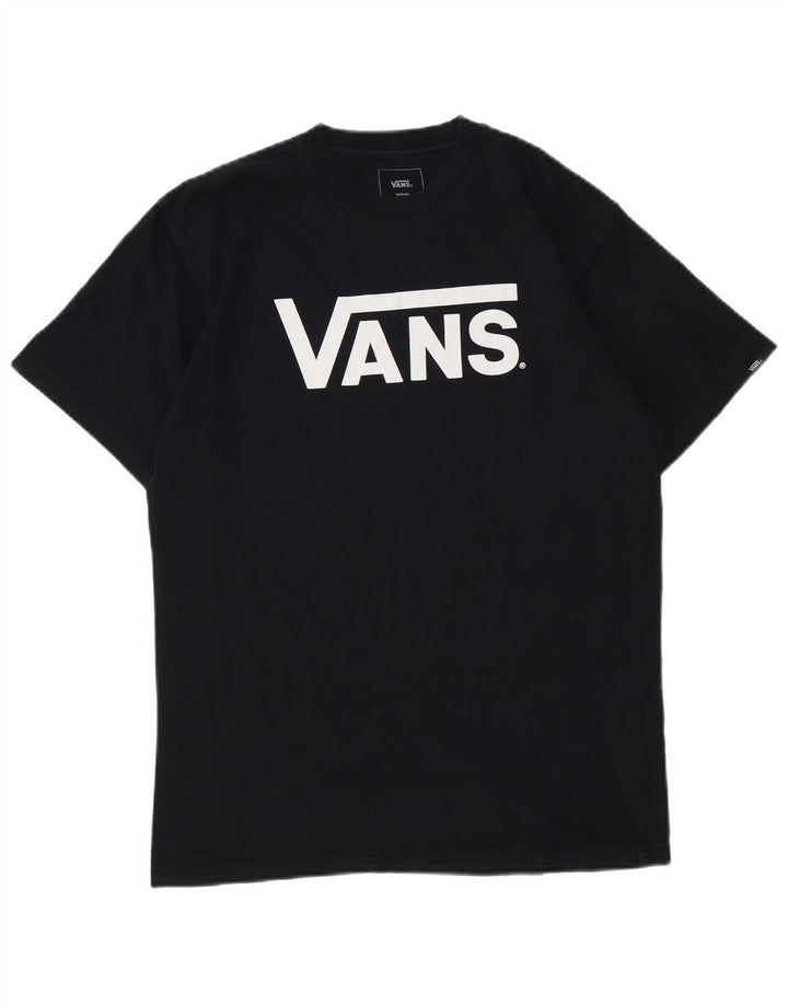 T-shirt grafica da uomo con vestibilità classica Vans, cotone medio nero